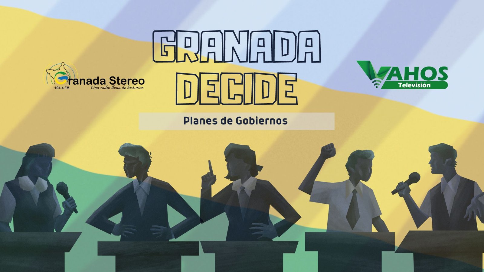 Animación de candidatos a la Alcaldía 