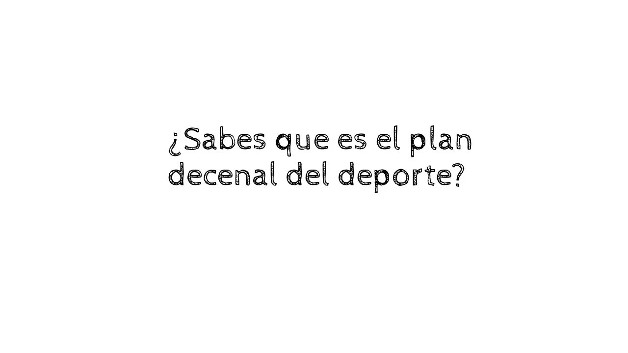 ¿Sabes que es el plan decenal del deporte?